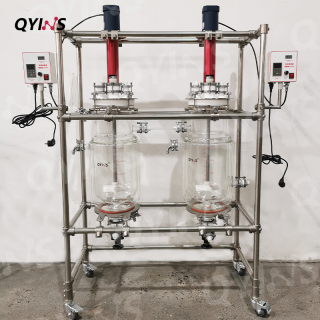 連續反應釜 四氟釜蓋耐腐蝕軸套機械密封20L、30L、50L、100L